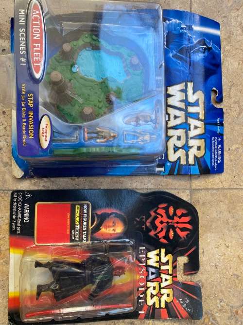 star wars action fleet mini scenes 1 episode one with pvc figurine boxed