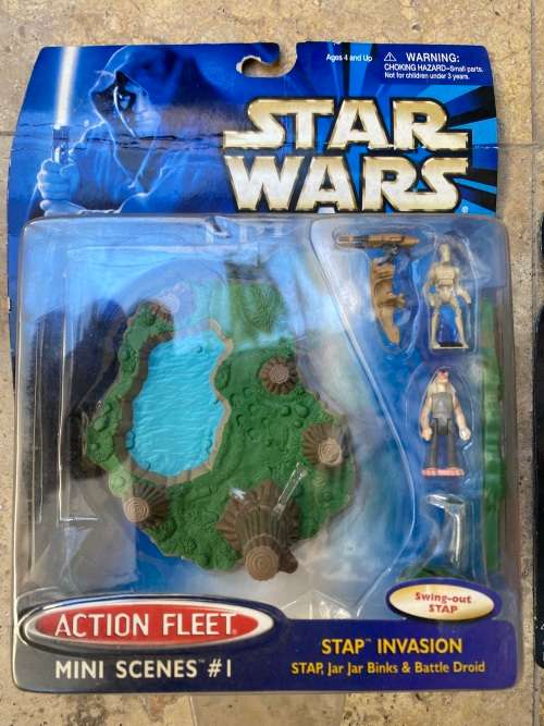 star wars action fleet mini scenes 1 episode one with pvc figurine boxed