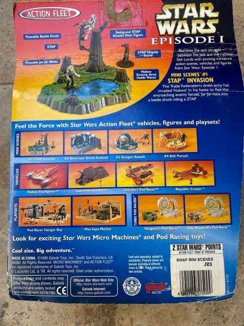 star wars action fleet mini scenes 1 episode one with pvc figurine boxed
