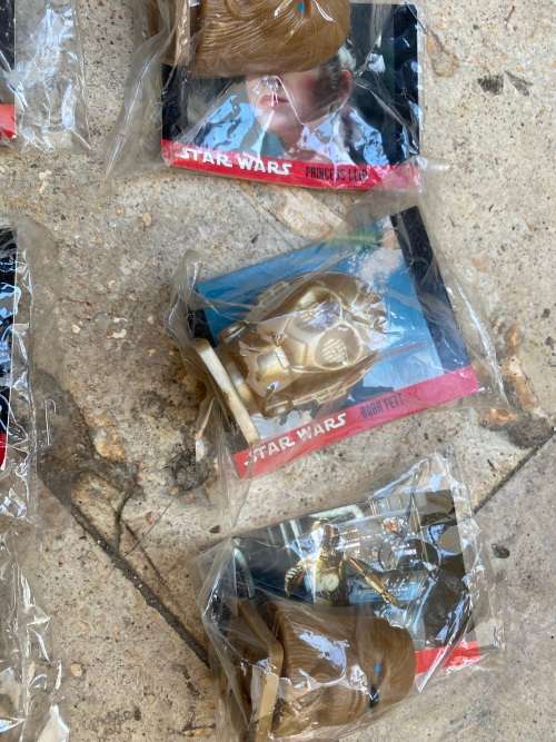 vintage topps starwars star wars trading card with pvc toy toys 1995 lot of 10