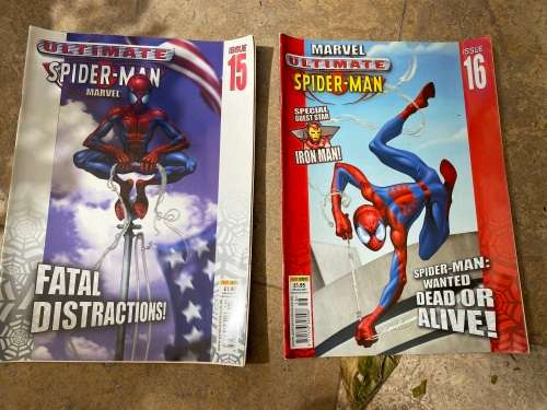 ultimate spiderman marvel issue 15 and issue 16 , year 2003