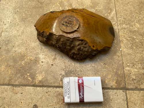 vintage wild olive knysna  wood ashtray