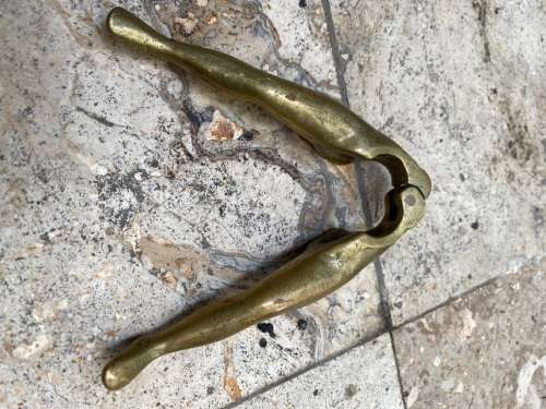 vintage BRASS lady ladies LEGS NUT CRACKER nutcracker