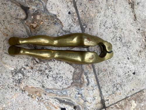 vintage BRASS lady ladies LEGS NUT CRACKER nutcracker