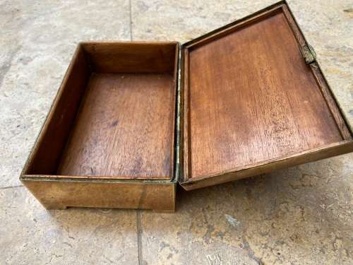 vintage WMF footed brass box no 72 trinket box engraved