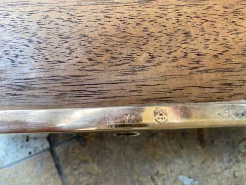 vintage WMF footed brass box no 72 trinket box engraved