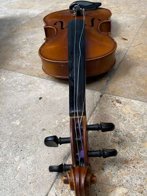vintage violin COPY OF ANTONIUS STRADIVAIUS VIOLIN FACIEBAT CREMONA 1713 made in Germany