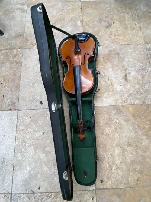 vintage violin COPY OF ANTONIUS STRADIVAIUS VIOLIN FACIEBAT CREMONA 1713 made in Germany