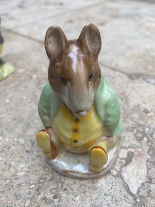 beswick beatrix samuel whiskers tommy brock pair
