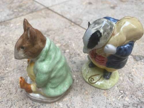 beswick beatrix samuel whiskers tommy brock pair