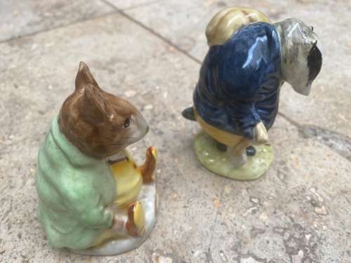 beswick beatrix samuel whiskers tommy brock pair