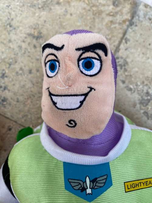 buzz lightyear , mickey mouse + winnie the pooh disney doll lot