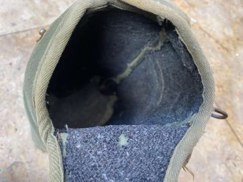 vintage army water bottle in pouch