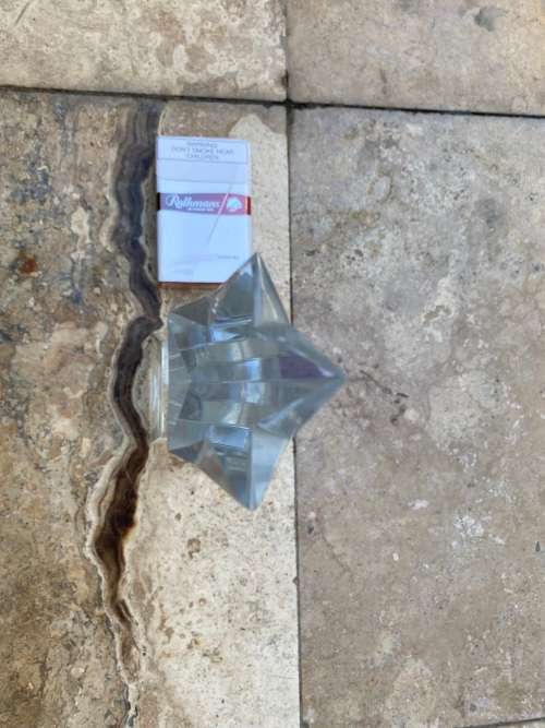 crystal falling rising star trophy award