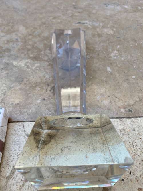 crystal falling rising star trophy award