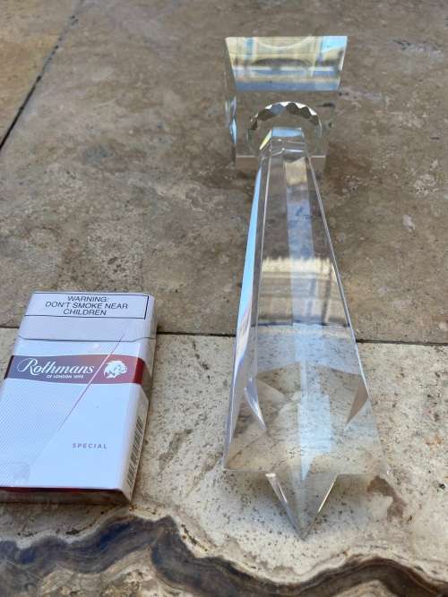 crystal falling rising star trophy award