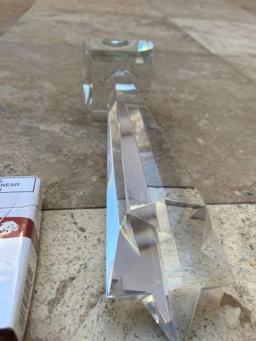 crystal falling rising star trophy award