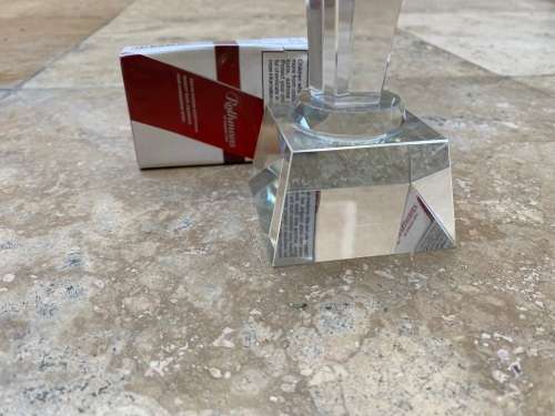 crystal falling rising star trophy award