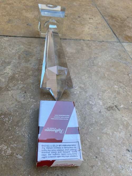 crystal falling rising star trophy award
