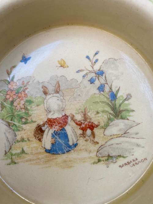 Royal Doulton Bunnykins Bowl by Barbara Vernon