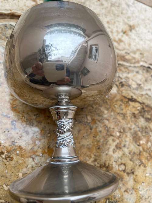 vintage valero goblet pair grapevine stem , with 2 taller goblet  lot