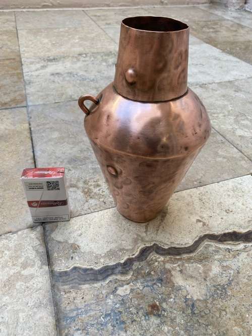 antique copper jug pitcher 27 cm tall