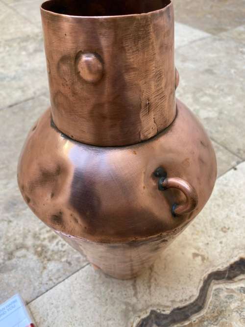 antique copper jug pitcher 27 cm tall