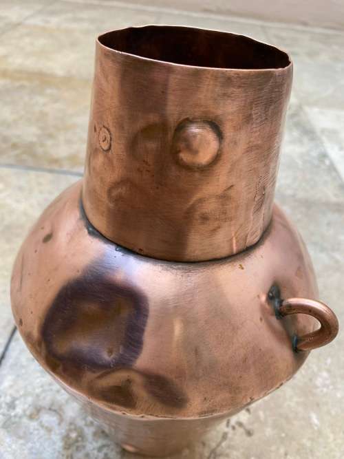 antique copper jug pitcher 27 cm tall