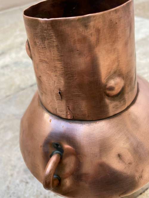 antique copper jug pitcher 27 cm tall