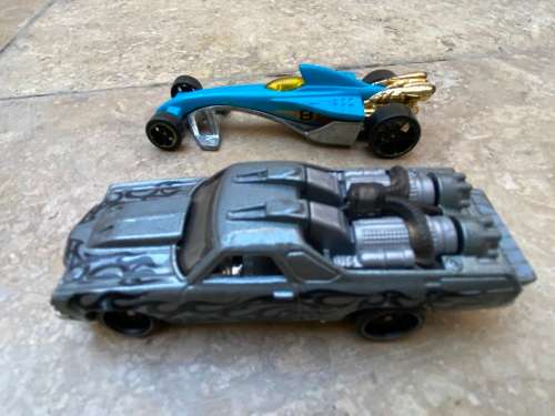 vintage hot wheels greased lightning 2000 and el camino 2012 metal car lot
