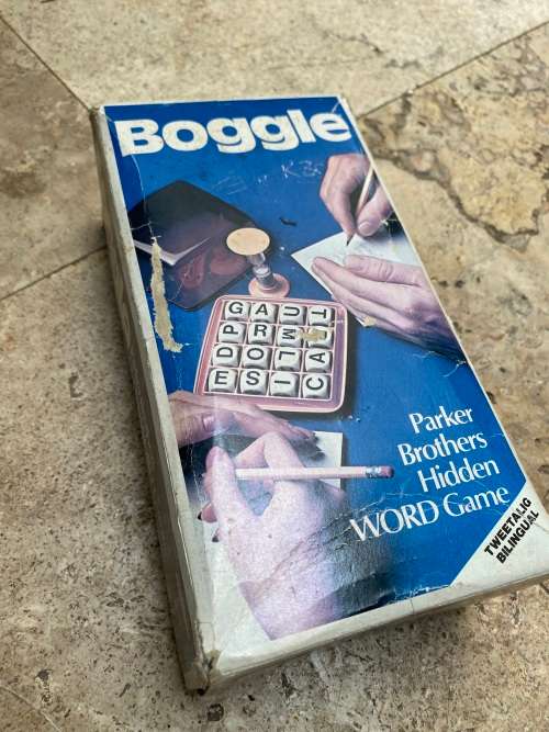 vintage Boggle parker brothers 1976