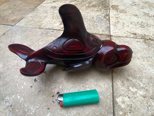 Boma Sculptured Spirit Boxes box Coastal Artist Thomas McPhee KILLER WHALE