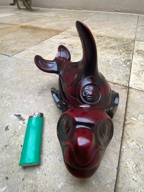 Boma Sculptured Spirit Boxes box Coastal Artist Thomas McPhee KILLER WHALE