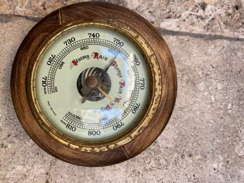 vintage small barometer west German germany