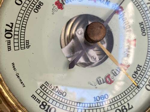 vintage small barometer west German germany