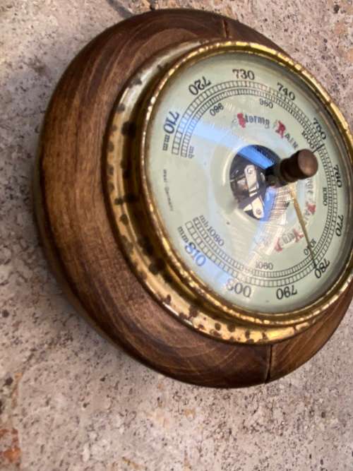 vintage small barometer west German germany