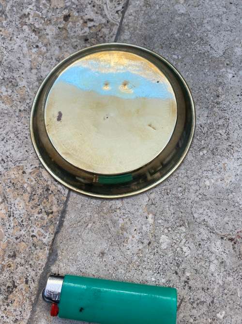 vintage RMMV stirling castle brass compass ashtray plate