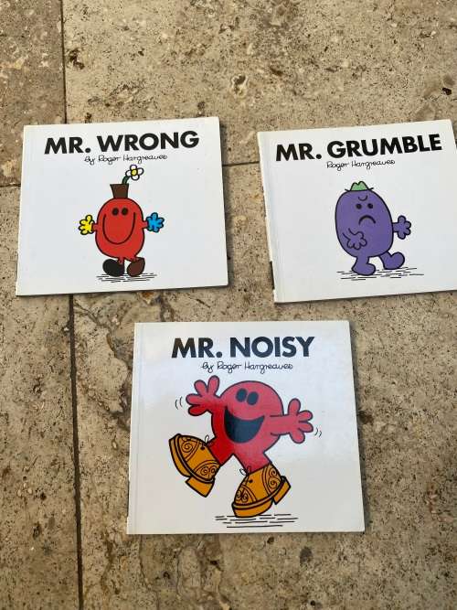 Mr Men , Mr Wrong Mr Noisy Mr Grumble book lot