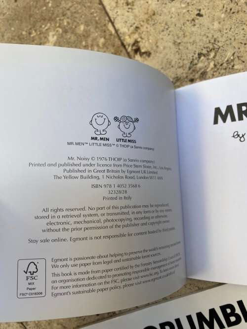 Mr Men , Mr Wrong Mr Noisy Mr Grumble book lot