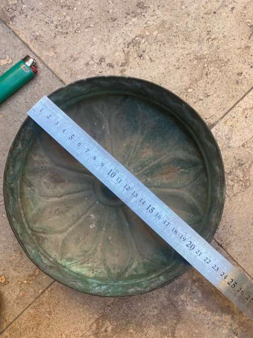 Antique Vintage brass Victorian Jelly Cake Mold  Sun Flower Brass