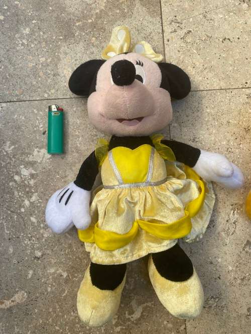 vintage disney doll Minnie Mouse and pluto soft doll pair