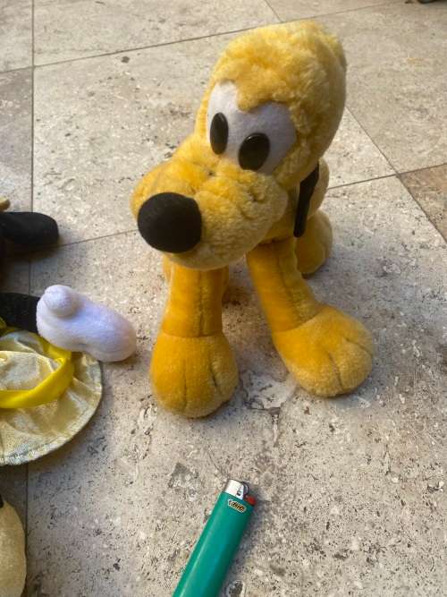 vintage disney doll Minnie Mouse and pluto soft doll pair