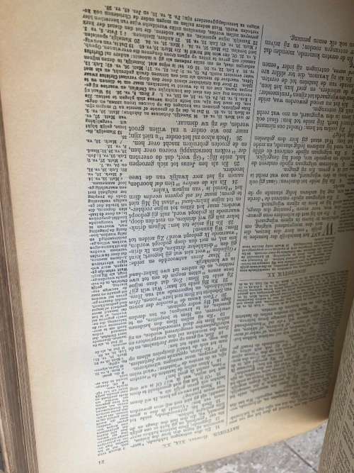 antique vintage extra large old  Holy bible 1910 with metal hinges