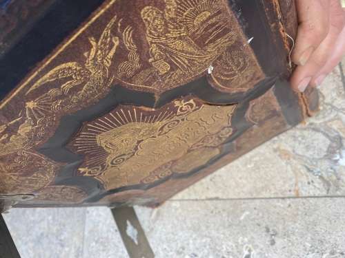 antique vintage extra large old  Holy bible 1910 with metal hinges