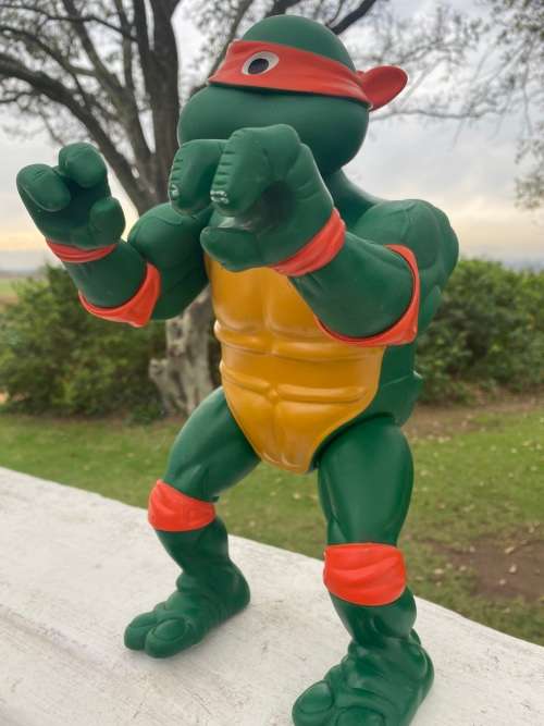 vintage Teenage Mutant Ninja Turtles Michael Angelo Action Figure 13` Mirage Studio 1989