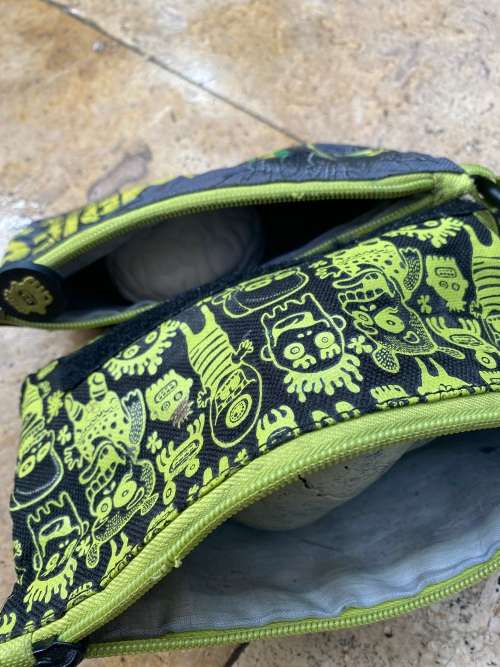 pvc skull rubber brain with Zombie Zombies pencil case set