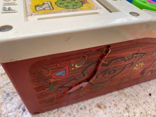 vintage fisher price school days desk 1972 no 176 , made in USA tlc