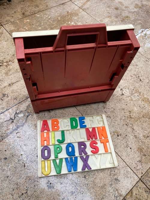 vintage fisher price school days desk 1972 no 176 , made in USA tlc