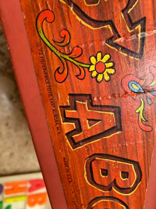 vintage fisher price school days desk 1972 no 176 , made in USA tlc
