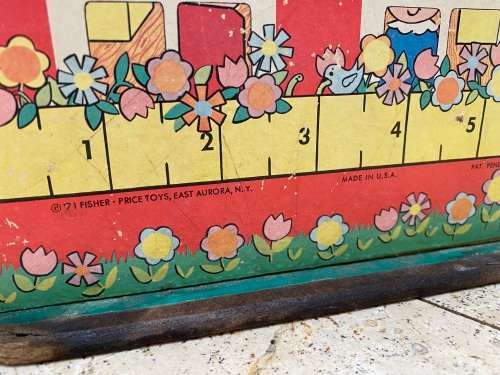 vintage fisher price play family school no 923 year 1971 USA tlc